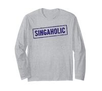 Singaholic Non Riesco a Smettere di Cantare Divertente Maglia a Manica