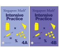Singapore Math Intensive Practice 4A and 4B, Grade 4 Workbook Set, Primary Mathematics, Paperback (Primary Mathematics Us Edition)