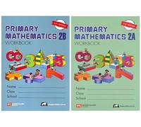 Singapore Math Primary Mathematics Grade 2 Workbook Set, US Edition, Includes Workbooks 2A and 2B, Grades 2, Ages 7-8 (Primary Mathematics Us Edition)