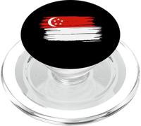 Singapore National Flag Country Pride Roots Vintage Gift PopSockets PopGrip per MagSafe