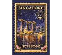 Singapore Notebook: Vintage Postage Stamp Cover | Lined Journal for Writing, Travel Notes & Gifts