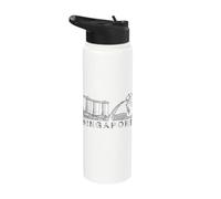 singapore, orizzonte, viaggiare, iconico, singapore, turista Stainless Steel Insulated Water Bottle