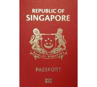 Singapore Passport Design Notebook - 6x9 Inch Lined Journal for Writing & Notes: Unique Singaporean Theme Cover - Gift for Singapore Lovers, Travelers ... (Notizbuch, Cuaderno, 笔记本, Notitieboek)
