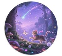 Singapura Cat、 Rundes 1000 Puzzle Animals Rundes Puzzle Familienpuzzle Stressabbau-Spielzeug Für Erwachsene Kinder Einzigartiges Herausforderungsspiel 1000pcs (67.5x67.5cm)