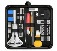 Singcci Kit di riparazione per orologi, 151 pezzi, kit professionale per la sostituzione della batteria dell'orologio, strumento di rimozione del cinturino per orologio, con custodia e istruzioni