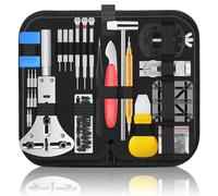 Singcci Kit di riparazione per orologi, 151 pezzi, kit professionale per la sostituzione della batteria dell'orologio, strumento di rimozione del cinturino per orologio, con custodia e istruzioni