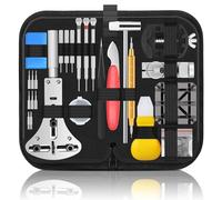 Singcci Kit di riparazione per orologi, 151 pezzi, kit professionale per la sostituzione della batteria dell'orologio, strumento di rimozione del cinturino per orologio, con custodia e istruzioni