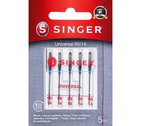 SINGER 04736 Aghi per macchina da cucire, confezione da 5, 90/14-5, 5 pezzi