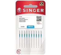 SINGER 2026 - Aghi per macchine denim, taglia 90/14, confezione da 10
