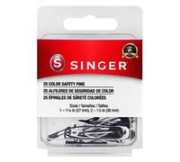 SINGER Asst Nero e Bianco Stile Professionale Spille di Sicurezza, Multisize, 25-Count