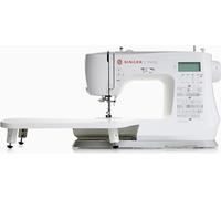 SINGER C5955 - Macchina da cucire elettronica professionale e macchina da cucire con 200 punti, 8 occhielli, infila ago automatico, schermo LCD, 2 LED, 8 piedi per cucito creativo, pelle e