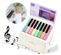 Singer Olivia Rodrigo - Calendario da scrivania 2025, mini calendario da tavolo, per pianoforte, con 52 settimane di fogli musicali, ottimo regalo per familiari e amici (bianco)