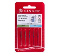 Singer Overlocknadeln 2054 Mix 5 Pin Argento, Metallo, 0.1 x 0.1 x 4 cm, 5 unità