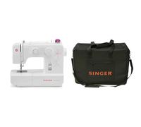 SINGER Promise 1412 Macchina da Cucire, Bianco & 250032396-Borsa per Macchina da Cucire, Nero, 46 x 20.5 x 34 cm, 46x20.5x34