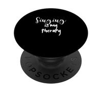 Singer Quote Singing Is My Therapy Canto PopSockets PopGrip Adesivo