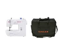 Singer Start 1306 Macchina da Cucire Meccanica, Bianco, Sconosciuta & 250032396-Borsa per Macchina da Cucire, Nero, 46 x 20.5 x 34 cm, 46x20.5x34