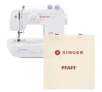 Singer Start 1306 Macchina da Cucire Meccanica | Bundle con Borsa Originale SVP | Macchina da Cucire Singer Economica per Principianti | 6 Punti di Cucitura, Leggera e Compatta