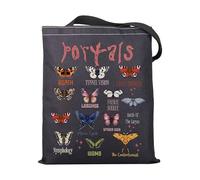 Singer Tote Bag Cantante Merch Singer Farfalla Album Regalo Cantante Tour Regalo Cantante Cantante Album Regalo Ispirato Cantante Amante della Musica Regalo, Por-tals Death Tote-py2, 14.56*12.59*0.19