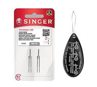 Singer Twin 2025 - Aghi universali per macchina da cucire, 3 mm, confezione da 2, misura 80/12, include infila aghi grandi