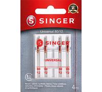 Singer Universal Embroidery Aghi per Macchina da Cucire, Grigio, Dorato, 80/11