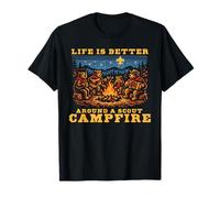 Singing Bears Life is Better Around a Scout Campfire Cute Maglietta