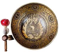 Singing Bowl Nepal 30,5 cm D Note Master Healing Mantra Intagliato Singing Bowl, Ciotola da meditazione, ciotole tibetane, cuscino in seta gratuito, attaccante e bacchetta per batteria