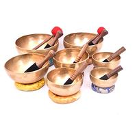 Singing Bowl set of 7 - Tibetan Singing Bowls - Chakra Balancing Healing meditation - Professional Healing sound bowls