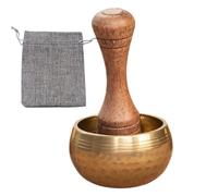 Singing Bowl Set, Tibetan Emotional Balance Bowl, Chakra Healing Kit, Meditation Ritual Set with With a Wooden Mallet and Cushion for Meditating, and Soul Heal, 1 Piece