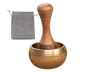 Singing Bowl Set, Tibetan Emotional Balance Bowl, Chakra Healing Kit, Meditation Ritual Set with With a Wooden Mallet and Cushion for Meditating, and Soul Heal, 1 Piece