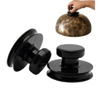 Singing Bowl Stabilizer, Suction Cup Handle, 3.15x3.15x1.97 Inches Non Slip Zen Base, 2 Pieces Support Accessory for Meditation Music Class Chakra Balancing Mindfulness Practice and Spiritual Focus