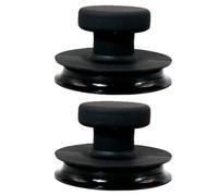 Singing Bowl Stabilizer, Suction Cup Handle Set, 3.15x3.15x1.97inches, Non-Slip Grip Base, 2-Piece Kit, Ideal for Yoga, Meditation, Music Class, Chakra Balancing, Mindfulness Practice, Black Color