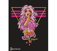 Singing Jem And The Hollograms Sketchbook: Sketch Book for Doodling or Sketching Journal with 110 pages Unlined Drawing Notebook, 8.5x11 Large