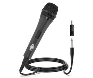 Singing Machine SMM 205BK Microfono Dinamico Unidirezionale, Nero