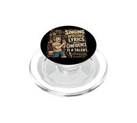 Singing Wrong Lyrics With Confidence Karaoke Party Singer PopSockets PopGrip per MagSafe