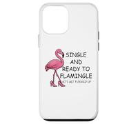 Single and Ready to Flamingle Flamingo Let's Get Flocked Up Custodia per iPhone 12 mini