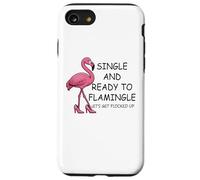 Single and Ready to Flamingle Flamingo Let's Get Flocked Up Custodia per iPhone SE (2020) / 7/8