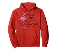 Single And Ready to Flamingle Flamingo Let's Get Flocked Up Felpa con Cappuccio