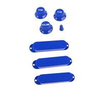 Single Coil Pickup Coperchio Chiuso Manopola di Controllo Punta per Chitarra Elettrica Blu