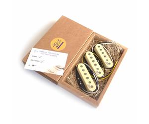 Single Coil Pickup Strat Stratocaster Fuzzy Duck™ Silver Series - Bianco Vintage