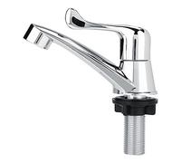Single Cold Faucet, Moderno ABS Rubinetti Finitura Cromata Rubinetto Dell'acqua Accessori per Lavelli per Casa Lavandino Bagno Lavabo Cucina Bacino della Mano 3 Tipo Maniglia Opzionale (Tail G1/2)