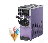 Single Flavor Commercial Ice Cream Maker, Macchina Per Gelato Soft Commerciale, 450W, 4 A 5L/H, Pulizia Automatica, Schermo Touch LCD, Maker Di Gelato Soft Per Bar Snacks E Ristoranti(Purple)