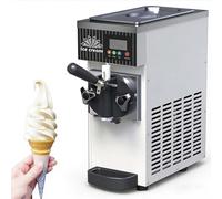 Single Flavor Commercial Ice Cream Maker, Macchina Per Gelato Soft Commerciale, 450W, 4 A 5L/H, Pulizia Automatica, Schermo Touch LCD, Maker Di Gelato Soft Per Bar Snacks E Ristoranti(White)