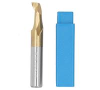 Single Flute End Mill M2 HSS | Coated CNC Router Bit for Aluminum/Plastic Cutting | 12mm x 12mm x 25mm x 80mm
