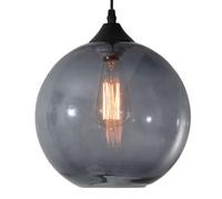 Single Head F Hanging Lamp, Modern Industrial Style Glass Pendant Light, E27 Base Minimalist Bedroom Balcony Coffee Shop Decoration Light Fixtures