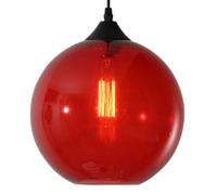 Single Head F Hanging Lamp, Modern Industrial Style Glass Pendant Light, E27 Base Minimalist Bedroom Balcony Coffee Shop Decoration Light Fixtures