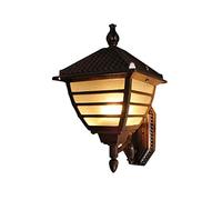 Single Head Ip65 Waterproof Outdoor Wall Sconces Light Fixtures E27 Wall Mount Exterior Wall Lantern Outside House Lamps Aluminum Wall Sconces Patio Backyard Wall Lamp Lighting, Bronze/18 * 34Cm