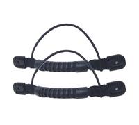 Single-Hole Kayak Replacement Ħandles 2PCS - Secure Convenient Carry | Black Elastic Cord Handles For Side Mounting On Canoes | For Boats Kayak Luggage Suitcases, Durable Marine-Grade Comfortable Grip