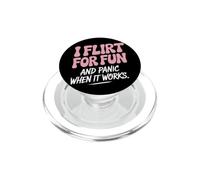 Single I Flirt For Fun And Panic When It Works Incontri Joke PopSockets PopGrip per MagSafe
