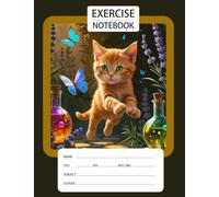 Single Line Notebook - Soft Cover - 181 Pages - 18.9 cm x 24.61 cm: Cute Cat Theme