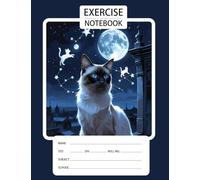 Single Line Notebook - Soft Cover - 181 Pages - 18.9 cm x 24.61 cm: Cute Cat Theme Cover for Everyday Notes